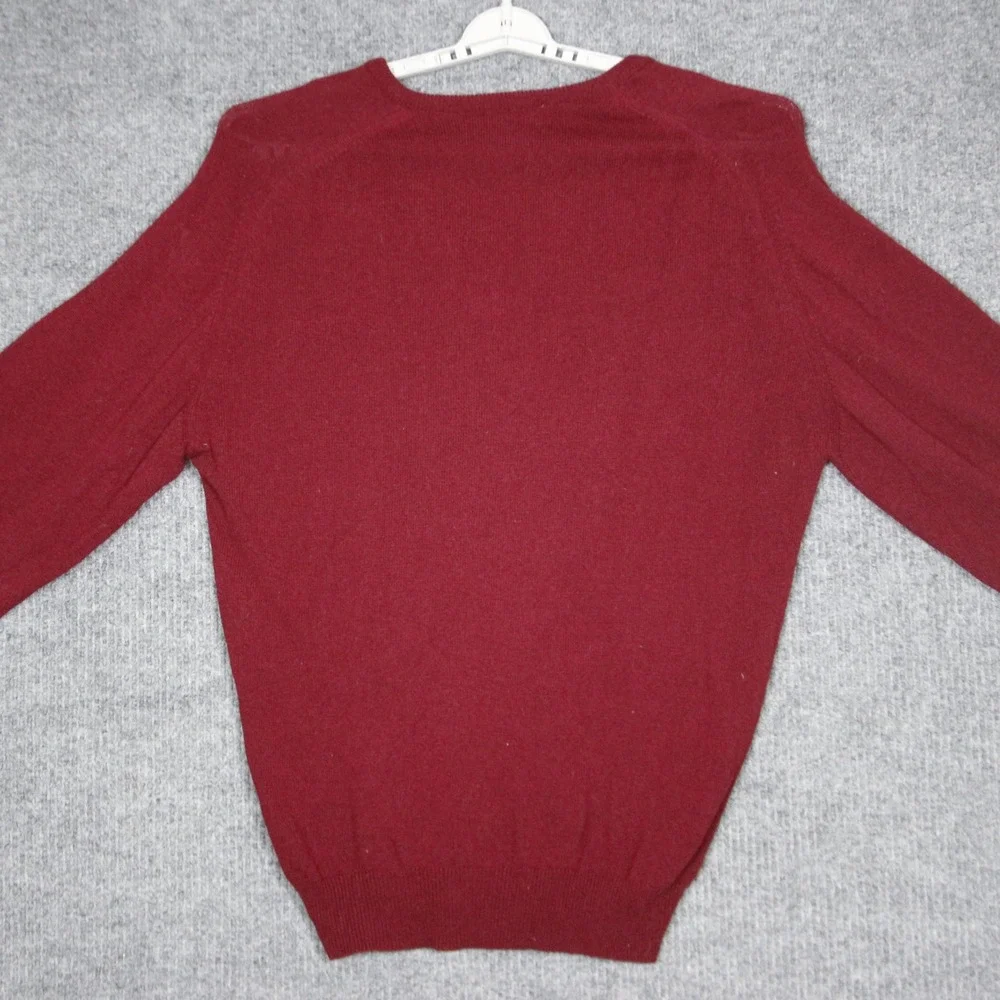 Woolly Jumpers New Zealand V‎ Neck Merino Wool Sweater Mens L Sheep Embroidered